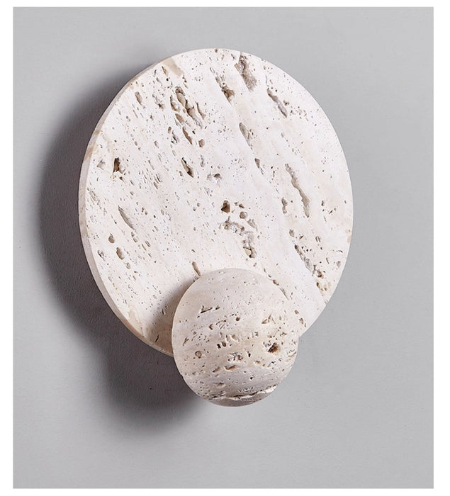 Luna Travertine Sconce - Simprolos