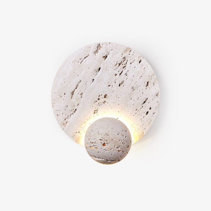 Luna Travertine Sconce - Simprolos
