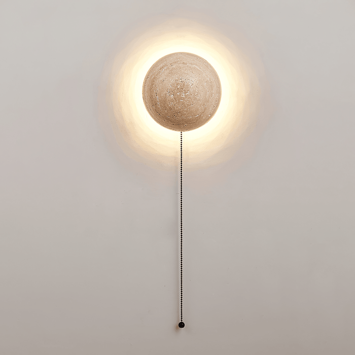 Luna Travertine Wall Light - Simprolos