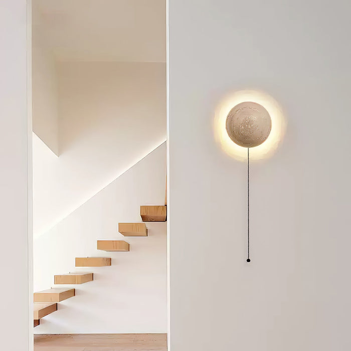 Luna Travertine Wall Light - Simprolos