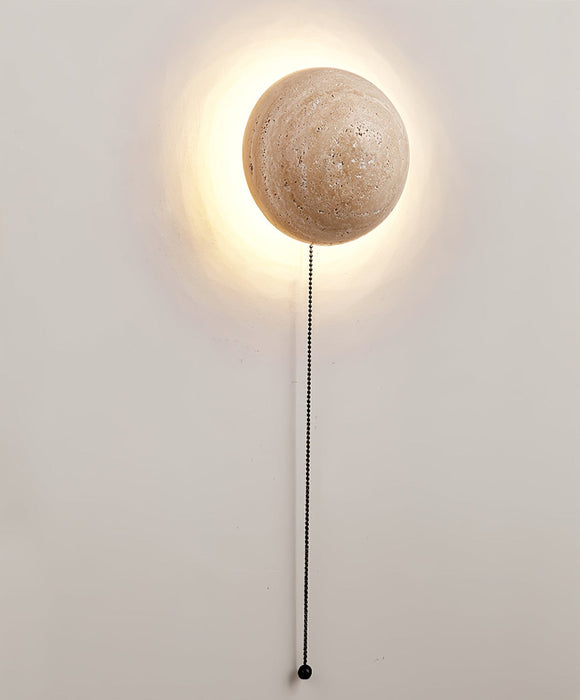 Luna Travertine Wall Light - Simprolos