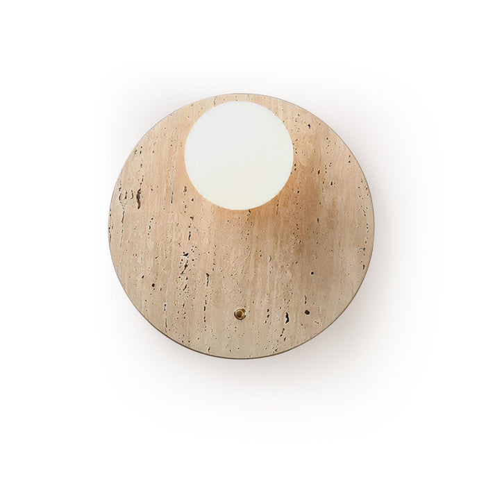 Luna Travertine Wall Sconce - Simprolos