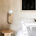 Luna Travertine Wall Sconce - Simprolos