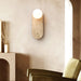 Luna Travertine Wall Sconce - Simprolos