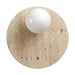 Luna Travertine Wall Sconce - Simprolos