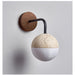 Lunar Stone Orb Sconce - Simprolos
