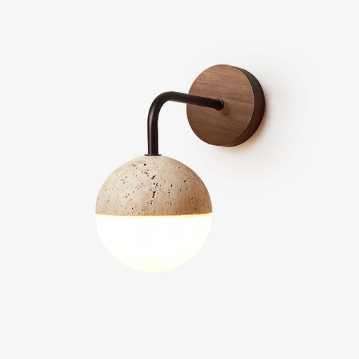Lunar Stone Orb Sconce - Simprolos