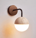 Lunar Stone Orb Sconce - Simprolos
