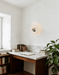 Lunar Veil Alabaster Wall Lamp - Simprolos
