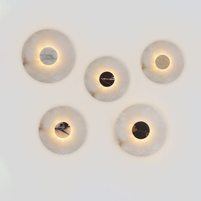 Lunar Veil Alabaster Wall Lamp - Simprolos