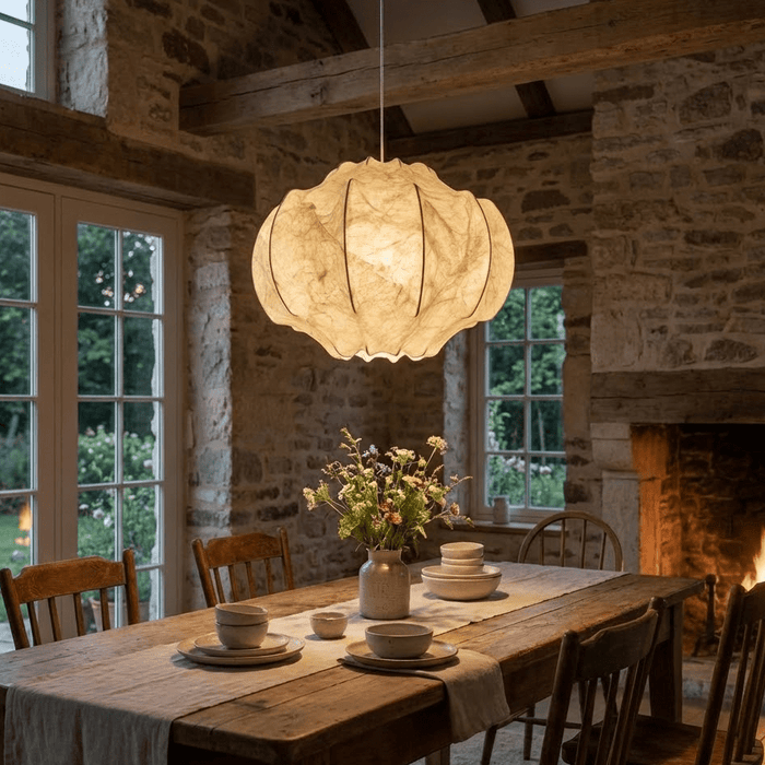 Lunara Silk Bloom Pendant Lamp - Simprolos
