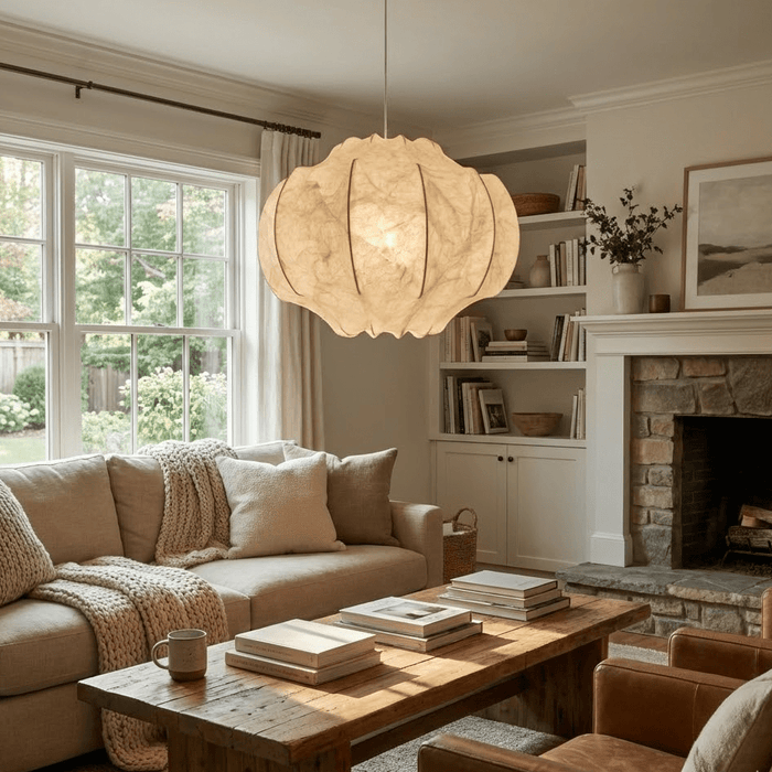 Lunara Silk Bloom Pendant Lamp - Simprolos