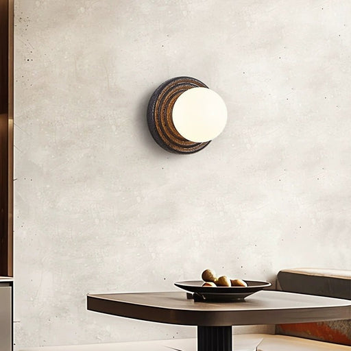 Lunara Travertine Wall Sconce - Simprolos