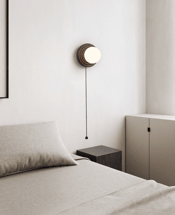 Lunara Travertine Wall Sconce - Simprolos