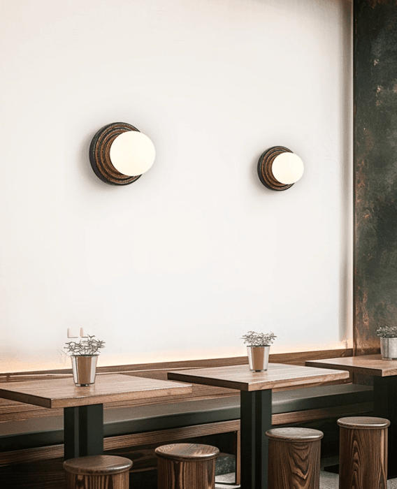 Lunara Travertine Wall Sconce - Simprolos
