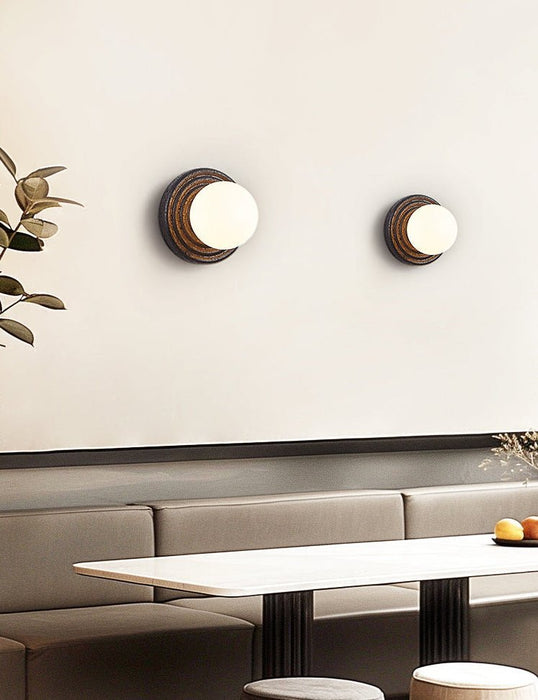 Lunara Travertine Wall Sconce - Simprolos