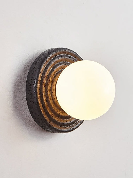 Lunara Travertine Wall Sconce - Simprolos