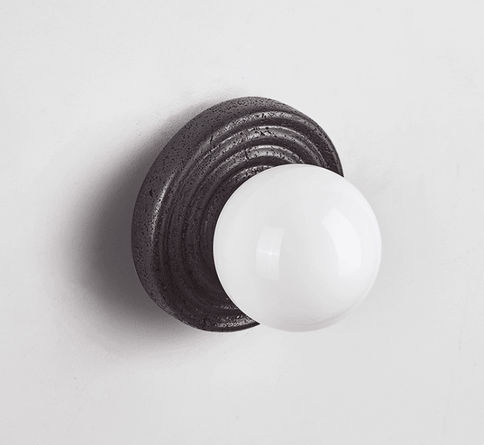 Lunara Travertine Wall Sconce - Simprolos