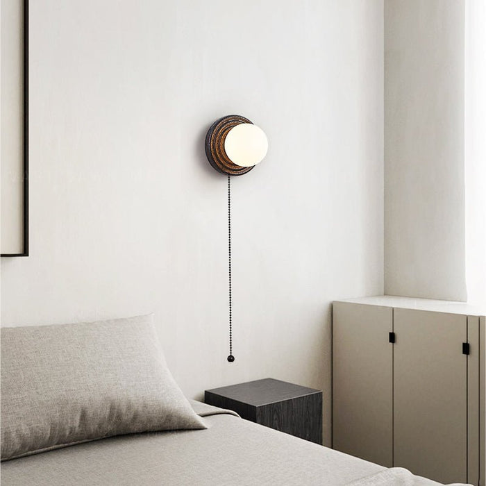 Lunara Travertine Wall Sconce - Simprolos