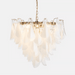 Lunara White Glass Chandelier - Simprolos