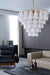 Lunara White Glass Chandelier - Simprolos