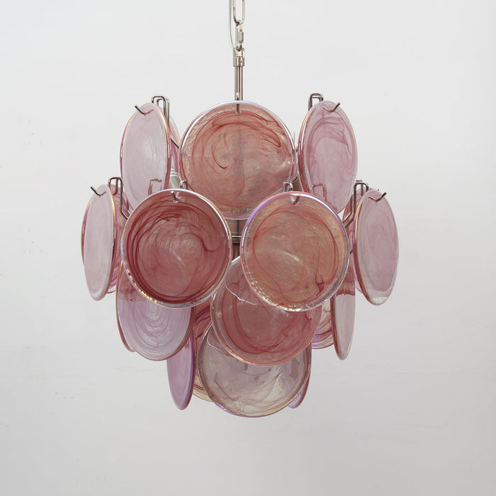 Lunaria Disc Glass Chandelier - Simprolos