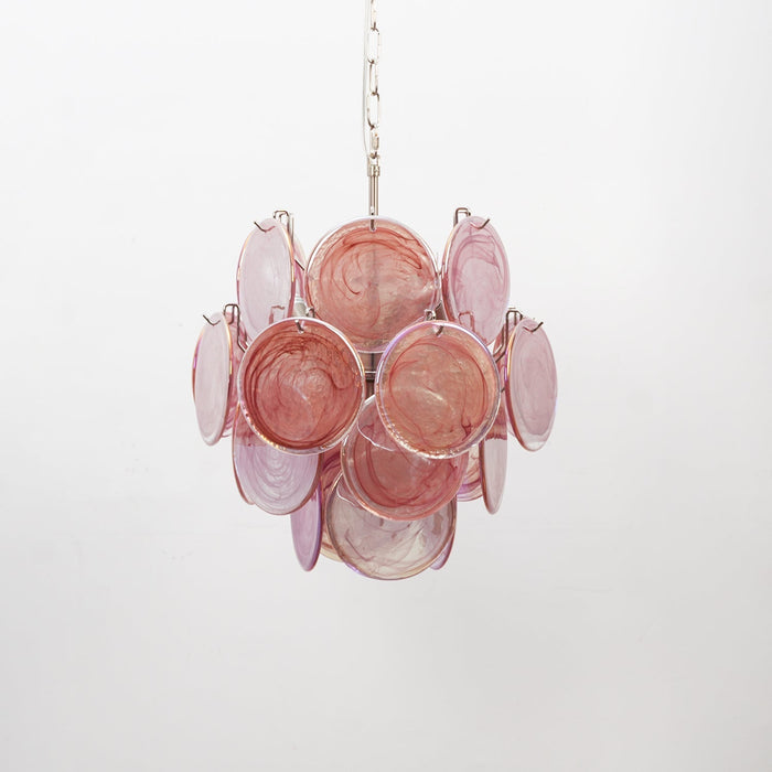 Lunaria Disc Glass Chandelier - Simprolos