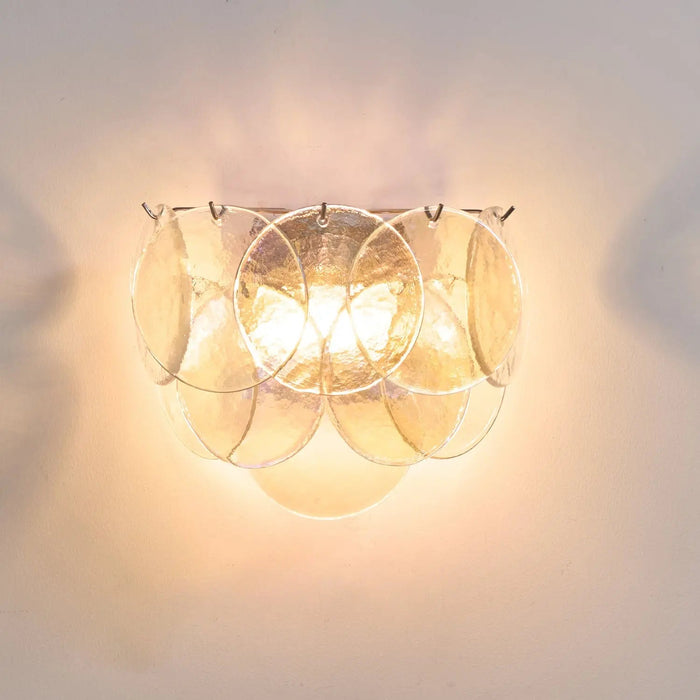 Lunaria Disc Murano Wall Lamp - Simprolos