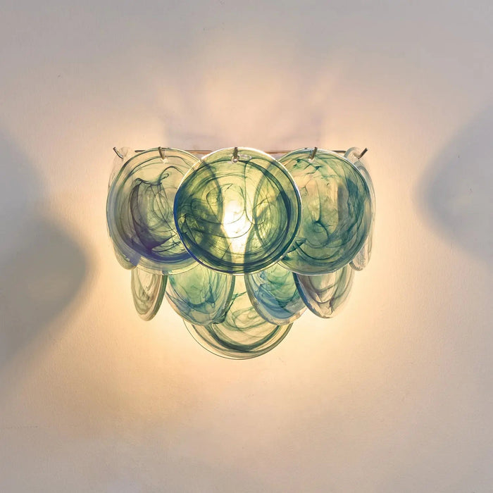 Lunaria Disc Murano Wall Lamp - Simprolos