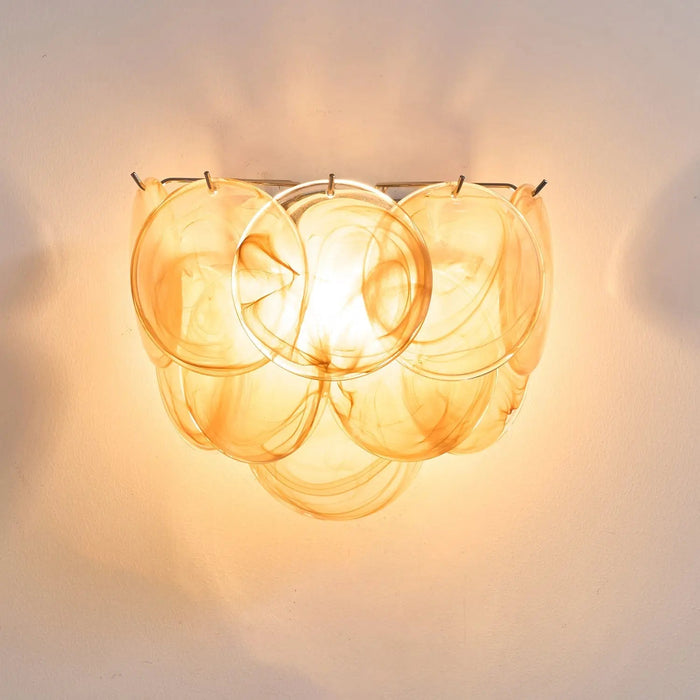 Lunaria Disc Murano Wall Lamp - Simprolos