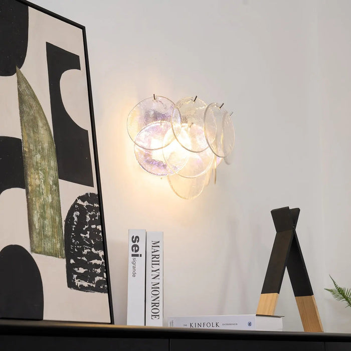 Lunaria Disc Murano Wall Lamp - Simprolos