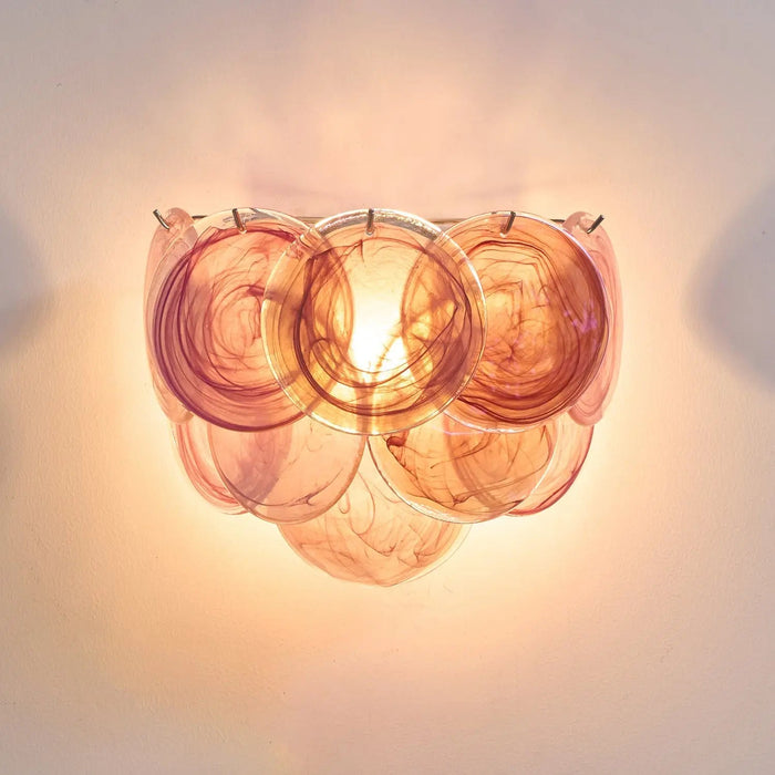 Lunaria Disc Murano Wall Lamp - Simprolos