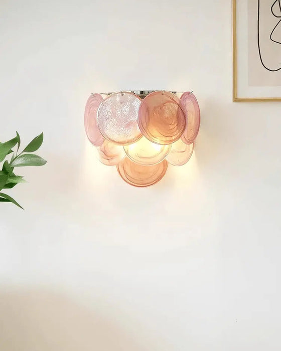 Lunaria Disc Murano Wall Lamp - Simprolos