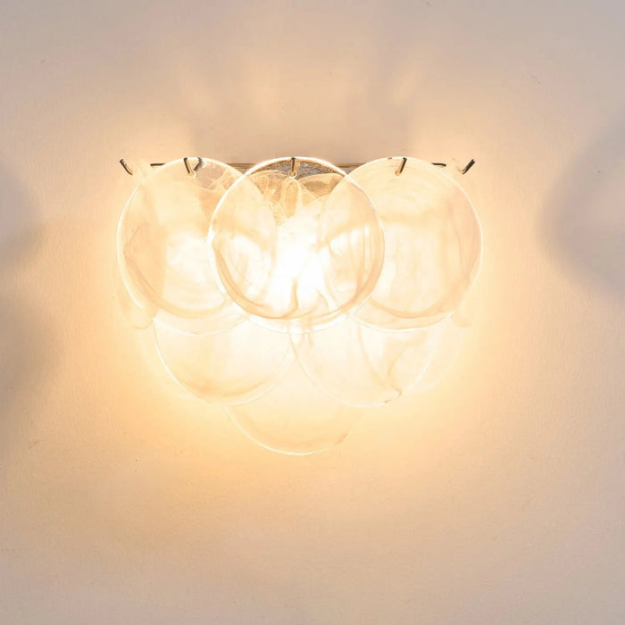 Lunaria Disc Murano Wall Lamp - Simprolos