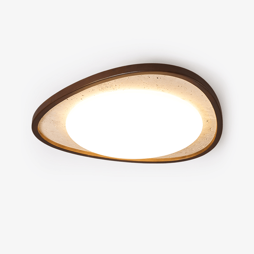 Lunaro Moonstone Travertine Ceiling Light - Simprolos