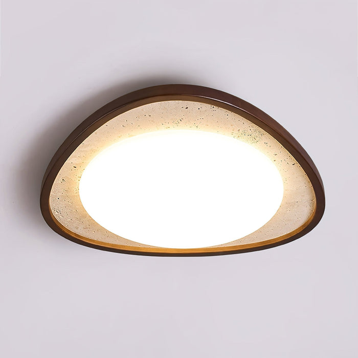 Lunaro Moonstone Travertine Ceiling Light - Simprolos