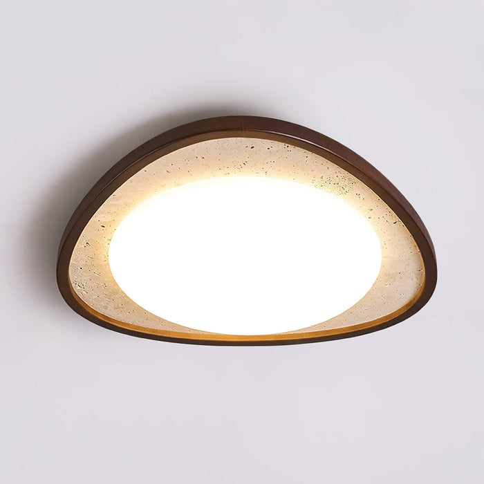 Lunaro Moonstone Travertine Ceiling Light - Simprolos