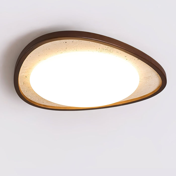 Lunaro Moonstone Travertine Ceiling Light - Simprolos