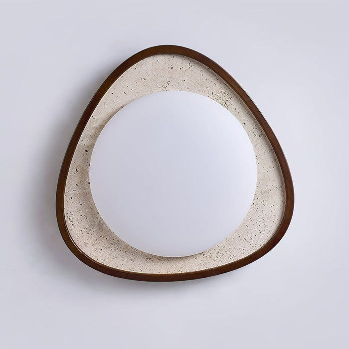 Lunaro Moonstone Travertine Ceiling Light - Simprolos