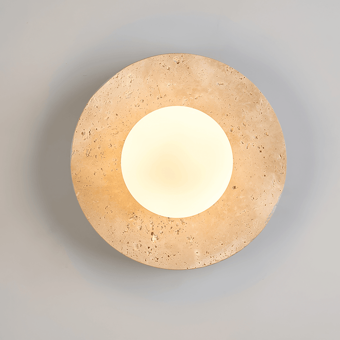 Lunaro Travertine Sconce - Simprolos