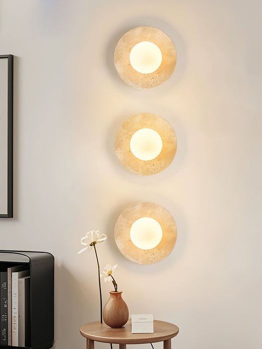 Lunaro Travertine Sconce - Simprolos
