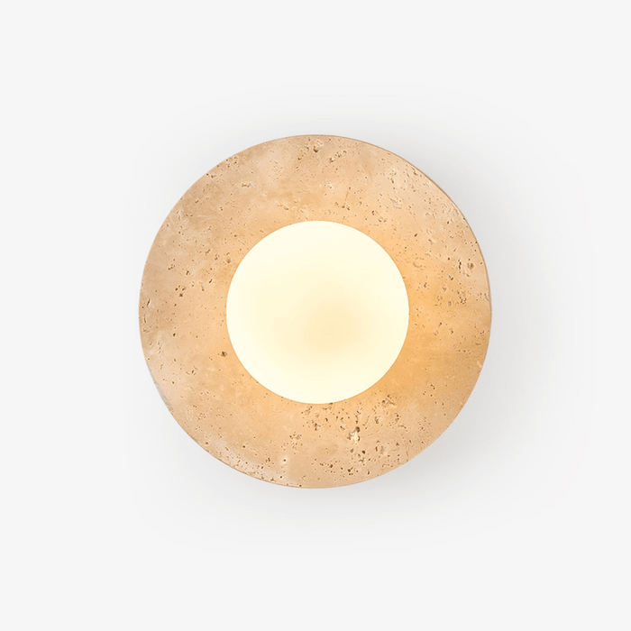 Lunaro Travertine Sconce - Simprolos