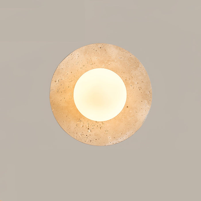 Lunaro Travertine Sconce - Simprolos