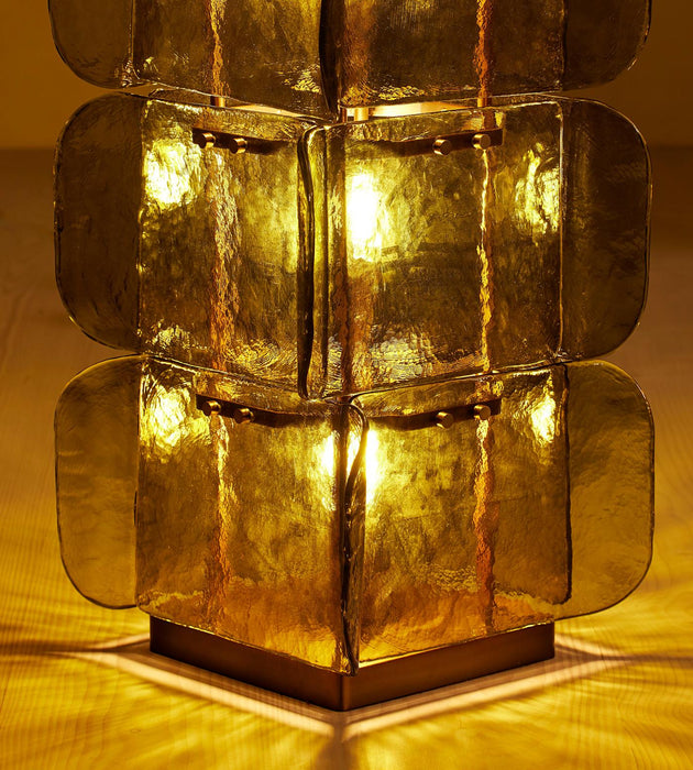 Lush Glass Tower Floor Lamp - Simprolos