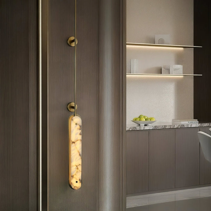 Lysandra Alabaster Wall Sconce - Simprolos