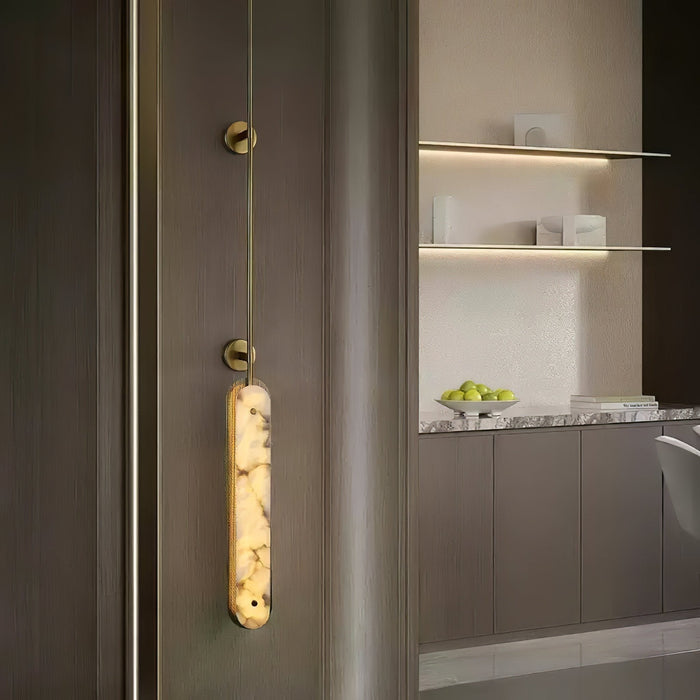Lysandra Alabaster Wall Sconce - Simprolos