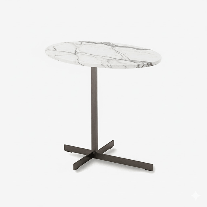Marble Accent Side Table - Simprolos