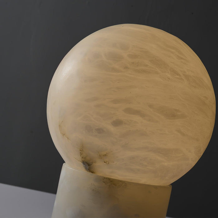 Marble Ball Alabaster Table Lamp - Simprolos