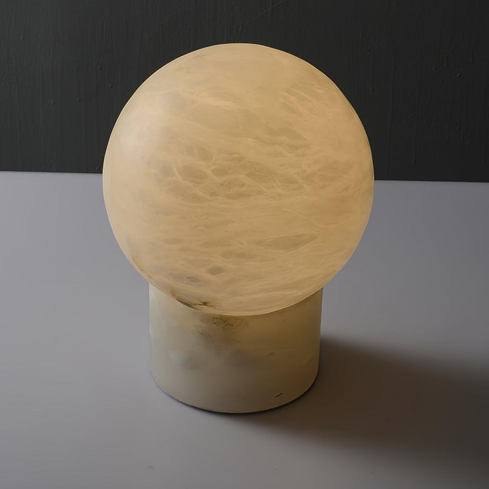 Marble Ball Alabaster Table Lamp - Simprolos