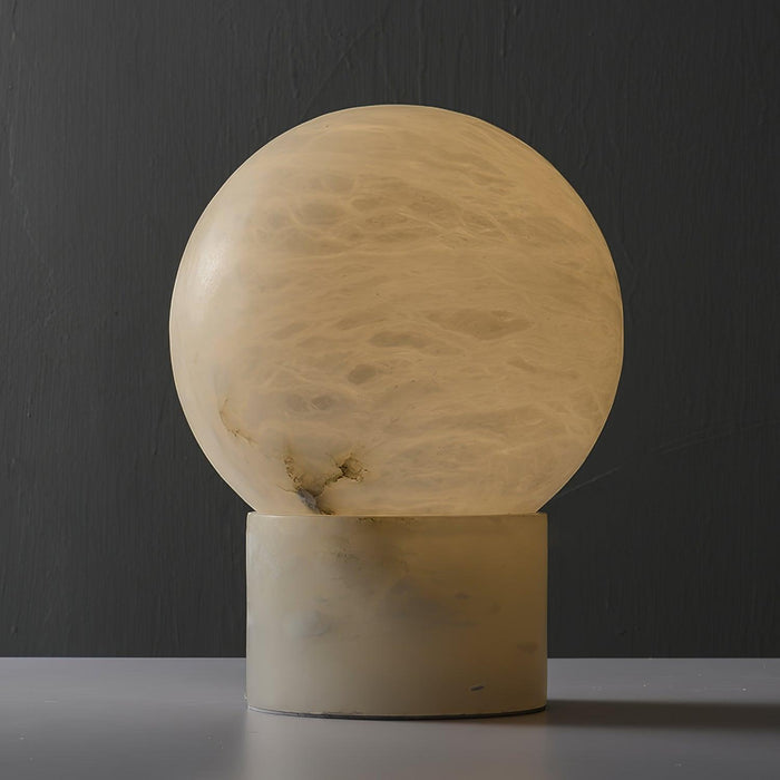 Marble Ball Alabaster Table Lamp - Simprolos